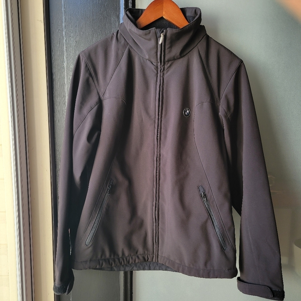 BMW Motorrad Hooded Jacket Sweatshirt Size Medium Men's Full-zip Stand Up Collar - Picture 2 of 13